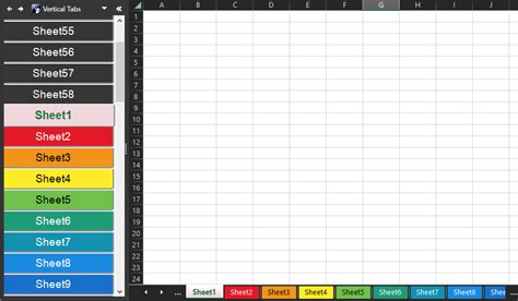 color code excel sheet tabs