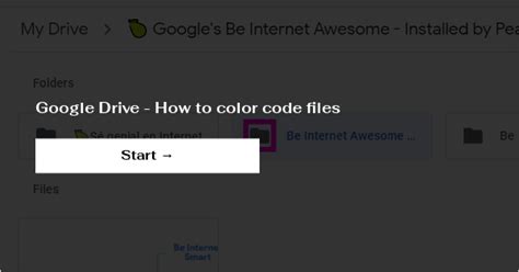 color code files in google drive