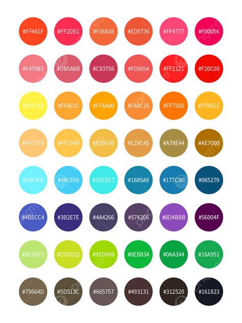 color code template