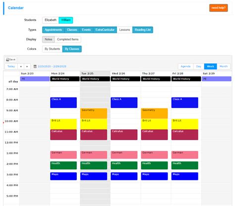 color coding classes