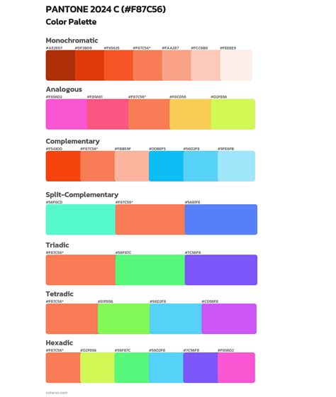color coding scheme 2024