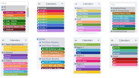 color coding scheme schedule