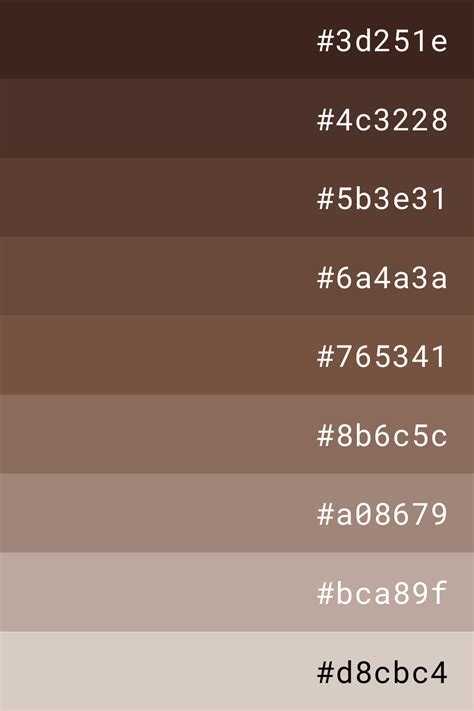 color picker brown hex code