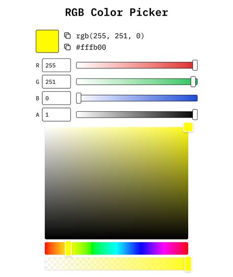 color picker with rgb values