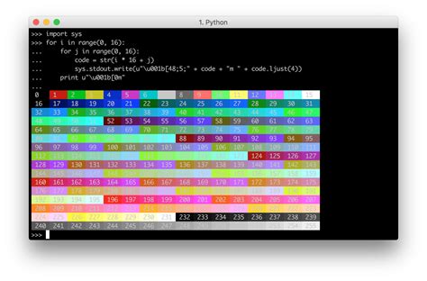 color python code online