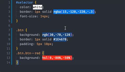 color text in visual studio code
