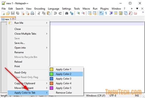 colors in notepad++