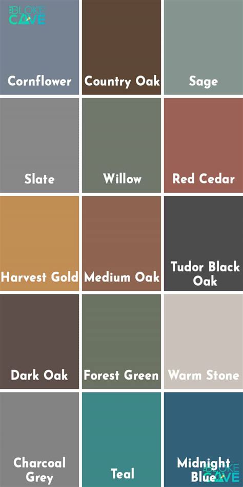 Colour Chart Fence Paint