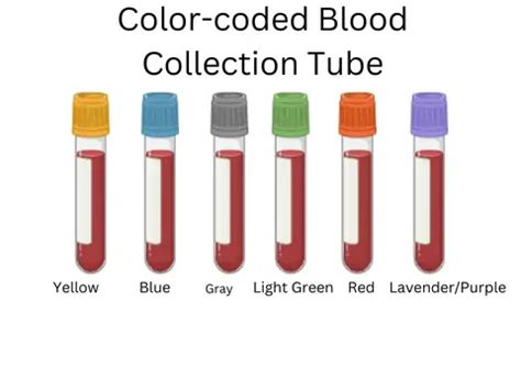 colour coding for blood sample collection