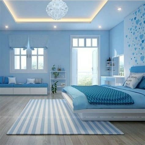 colour combination with light blue for bedroom