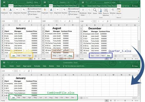 combine excel files into one power query
