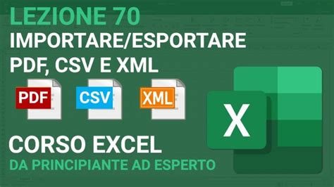 come trasformare un file excel in formato xml