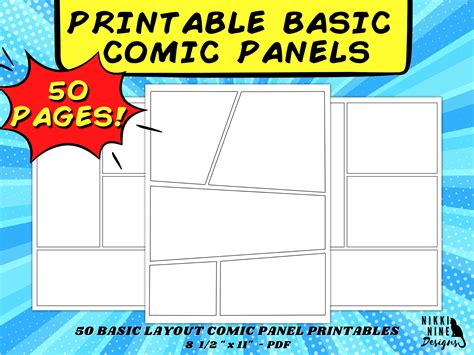Comic Book Panels Template
