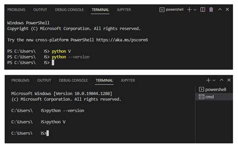 command to run python program in vs code terminal