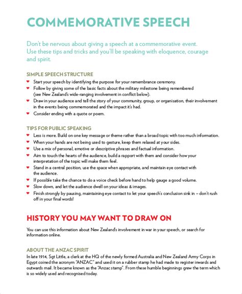 commemorative speech thesis statement examples