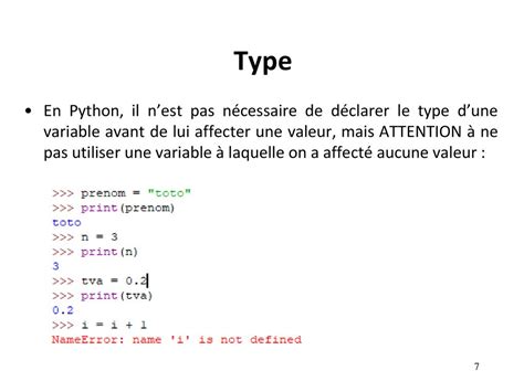 comment afficher le type d une variable en python
