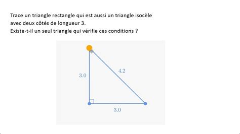 comment construire un triangle rectangle isocèle