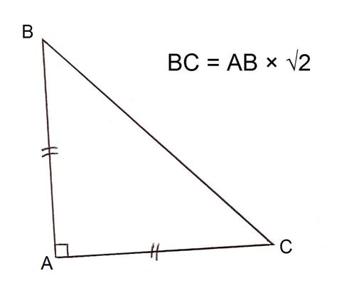comment dessiner un triangle rectangle isocèle