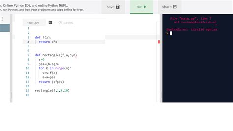 comment faire un rectangle en python