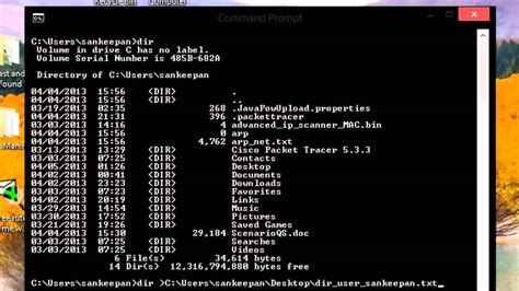 comment line in cmd file