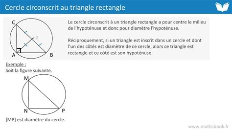 comment tracer un cercle circonscrit d'un triangle rectangle