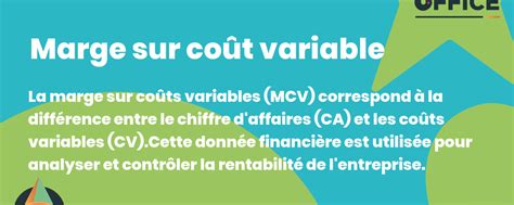 comment trouver marge sur cout variable