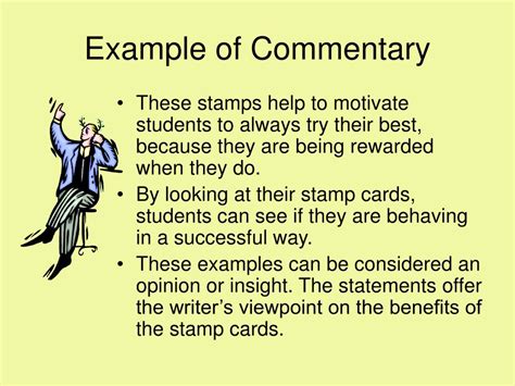 commentary presentation example