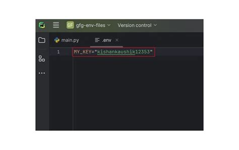 comments in python .env file