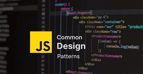 common design patterns in javascript
