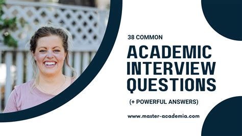 common interview questions for academic positions
