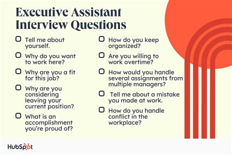 common interview questions for office assistant