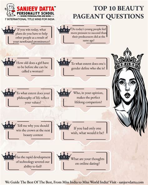 common pageant questions and answers