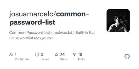 common password list github