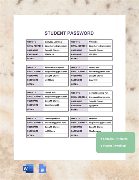 common school admin passwords