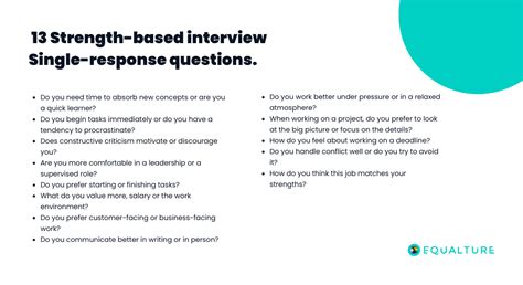 common strength based interview questions