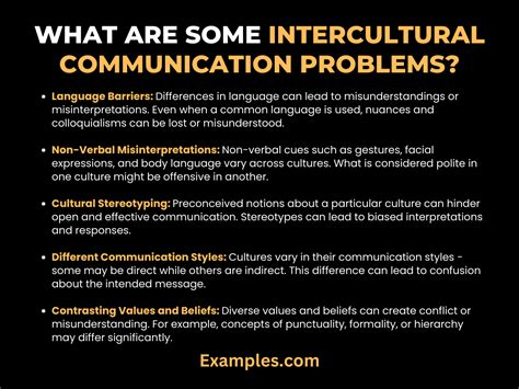 communication problems examples