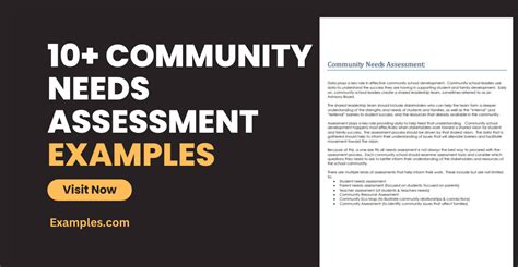 community needs assessment questions examples