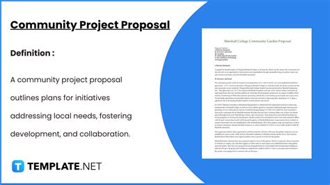 community project proposal template word