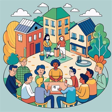 community work illustration