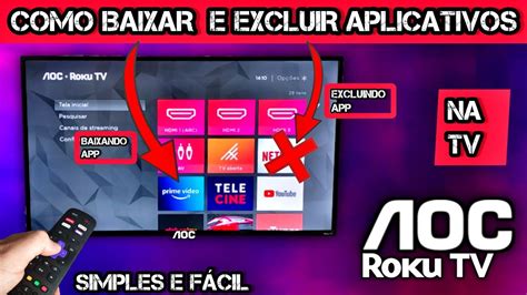 como baixar app na tv aoc sem roku