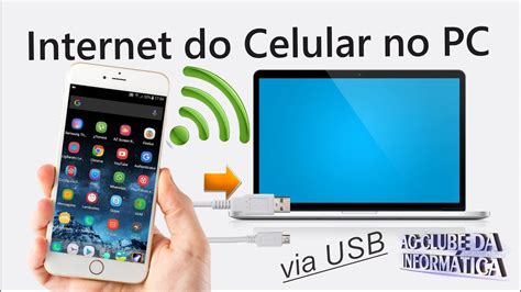 como colocar internet no pc pelo wifi do celular