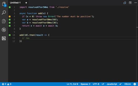 como usar javascript no vscode