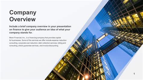 company presentation template example