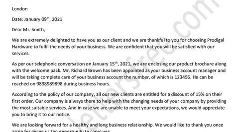 company profile introduction email to client sample