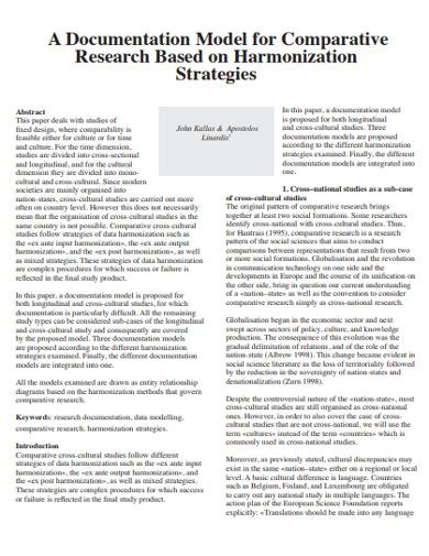 comparative study thesis example