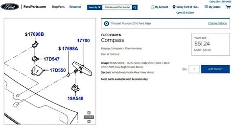 compass data error ford edge meaning
