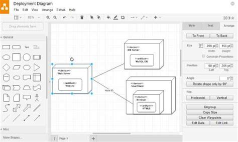 component diagram example draw io