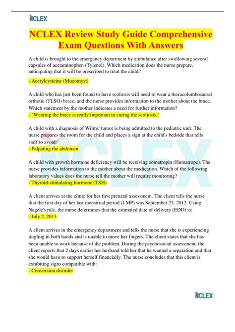 comprehensive exam questions in research methods answers