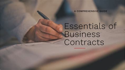 A Comprehensive Guide to Legal Contracts A Tutorial