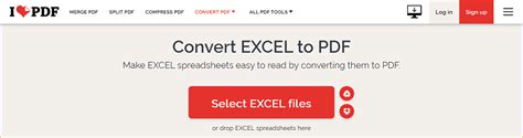 compress excel file i love pdf